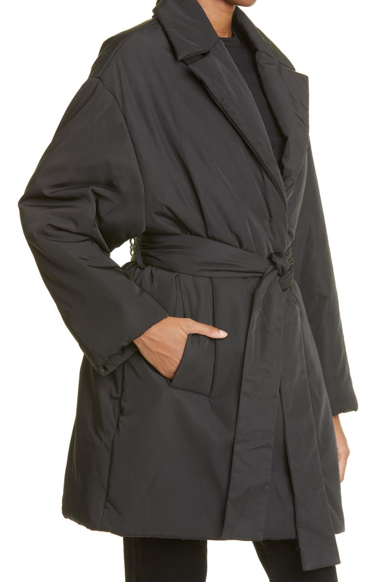 Stand Studio Pamela Padded Recycled Polyester Belted Jacket, Alternate, color, 