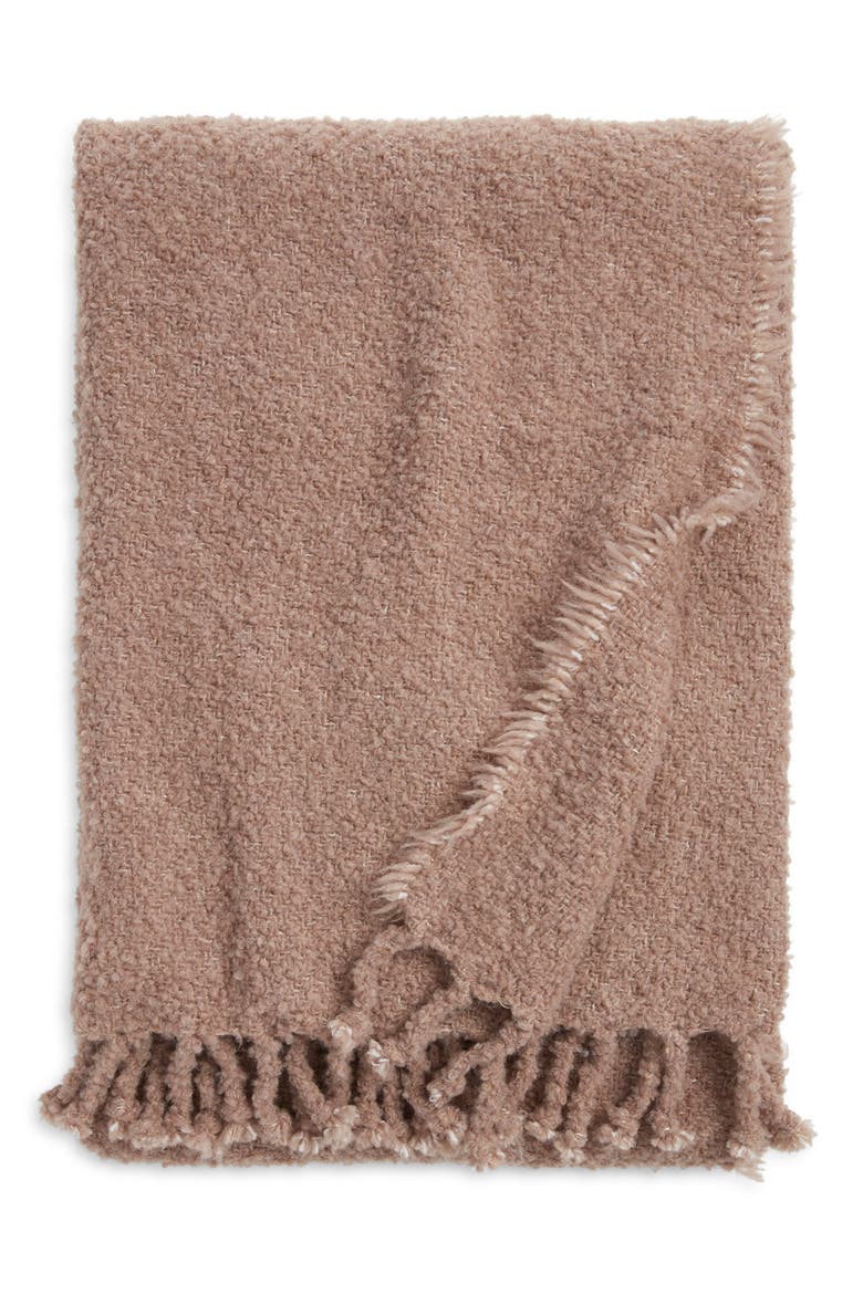 Haven Tassel Throw, Main, color, TAN PORTABELLA