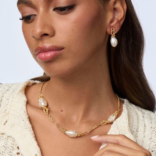 Lele Sadoughi Chateau Rope Necklace In Gold