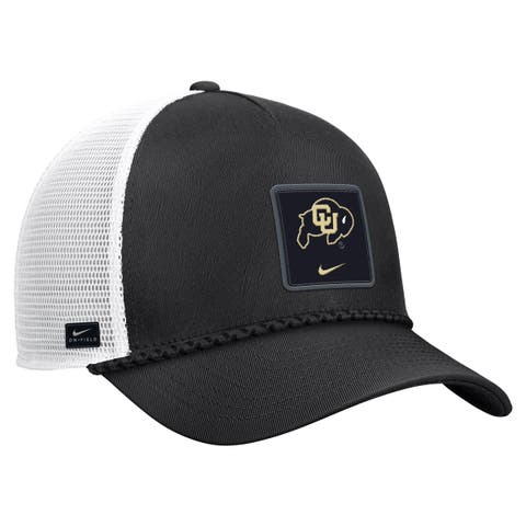 Men's Nike Black Colorado Buffaloes 2026 On-Field Rope Adjustable Trucker Hat