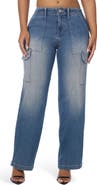 True Religion Straight Leg Cargo Denim Jeans