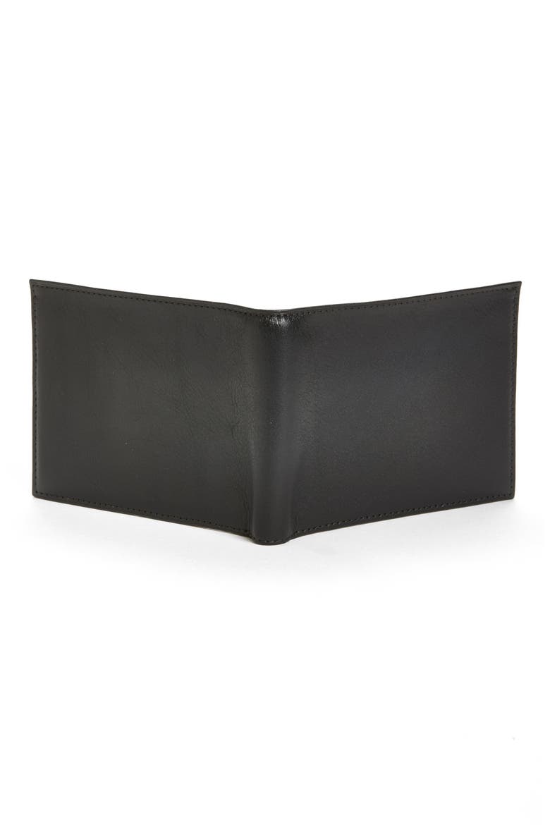 'Executive ID' Nappa Leather Wallet, Main, color, BLACK