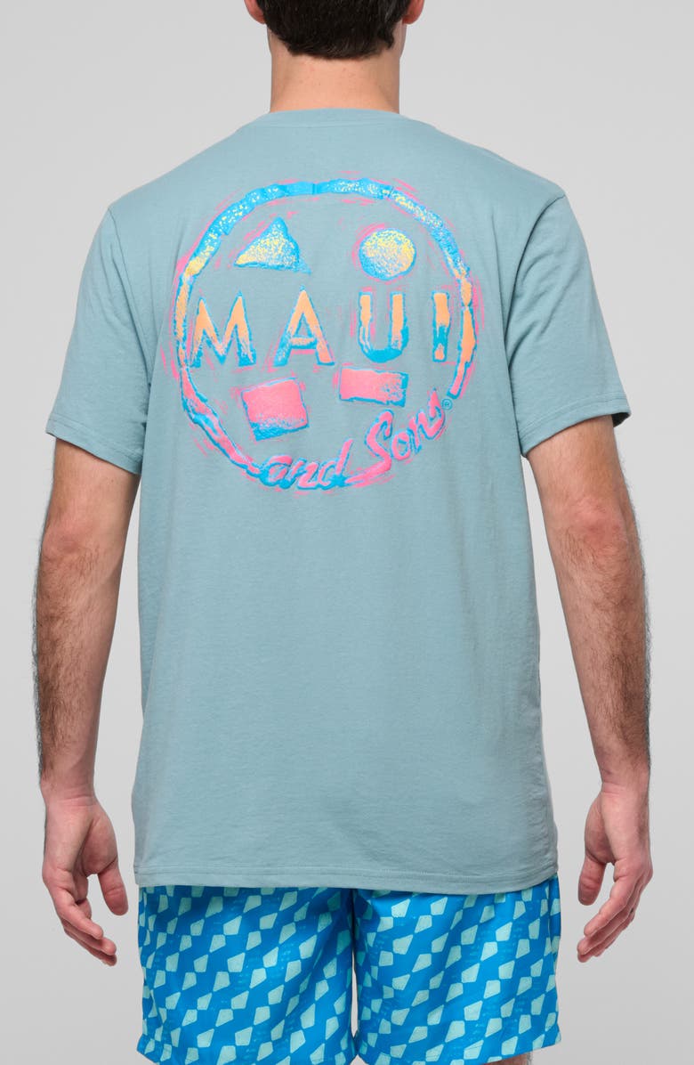 Maui & Sons Rad Cookie Graphic T-Shirt, Alternate, color, Steel Blue
