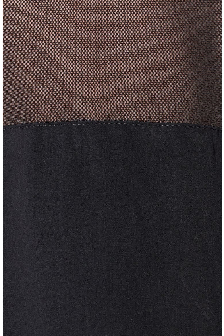 HELMUT Helmut Lang 'Nexa' Mesh Inset Top, Alternate, color, BLACK