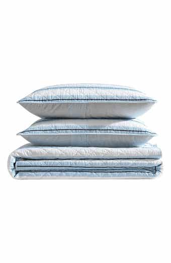 Tim Stripe Reversible Cotton Comforter & Sham Set