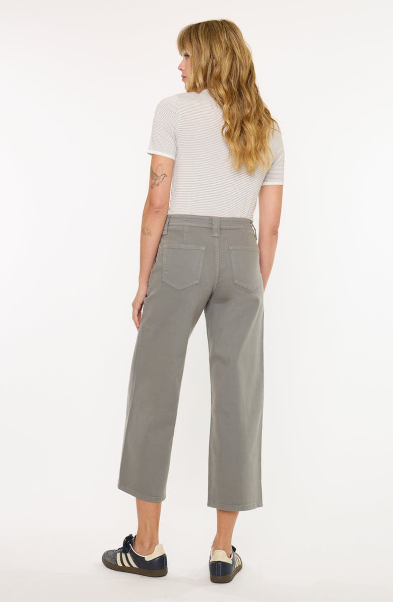 KanCan Lana High Rise Crop Wide Leg Pants, Alternate, color, Olive