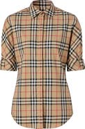 Burberry Luka Vintage Check Stretch Cotton Twill Shirt