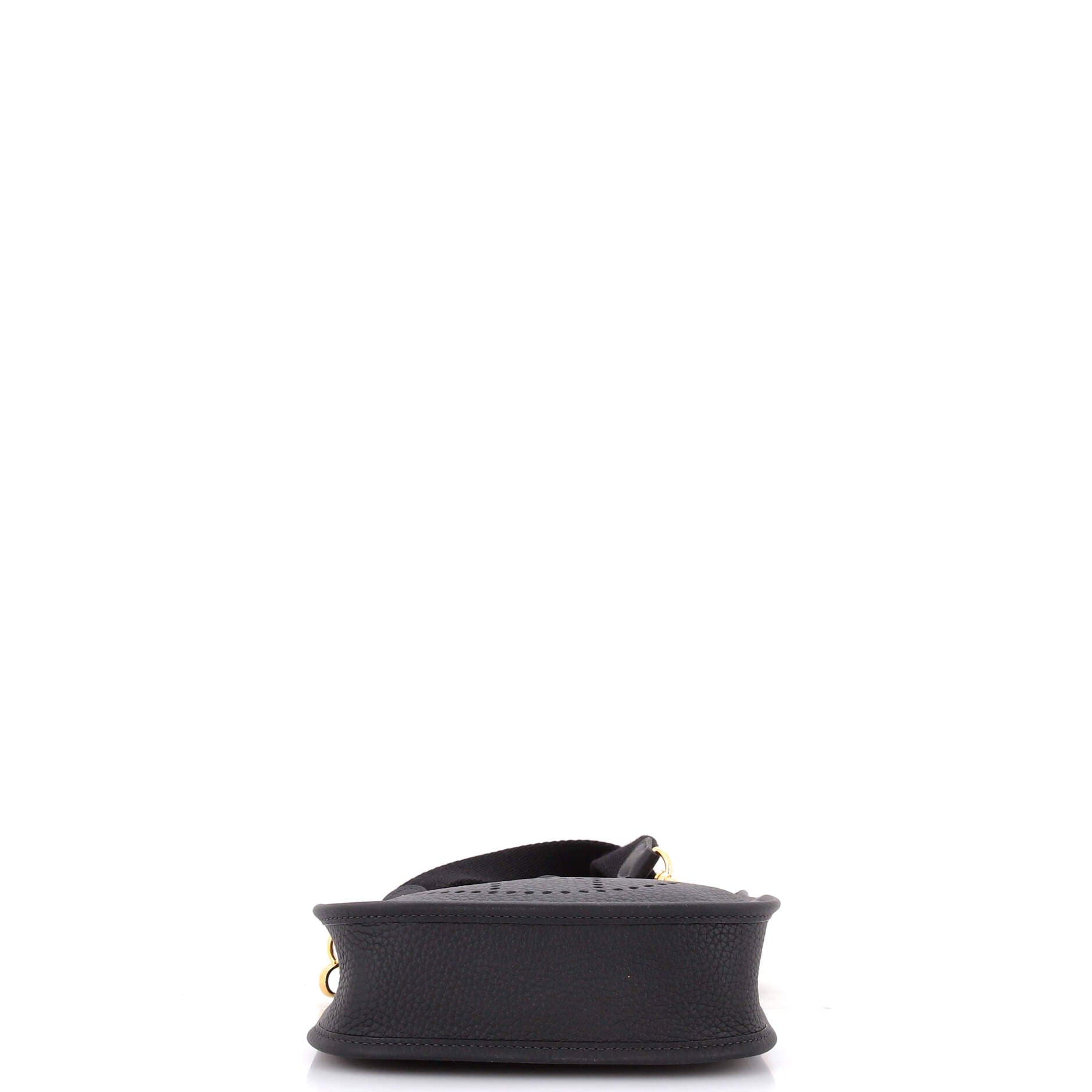 Pre-Owned Hermes Evelyne Bag Gen III Clemence TPM, Alternate, color, Noir