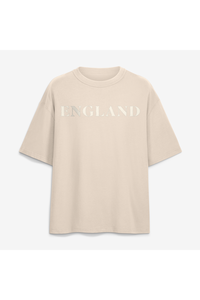 Men's Fanatics Cream England National Team Oversized Unwind Tonal Heavyweight T-Shirt, Main, color, Cream