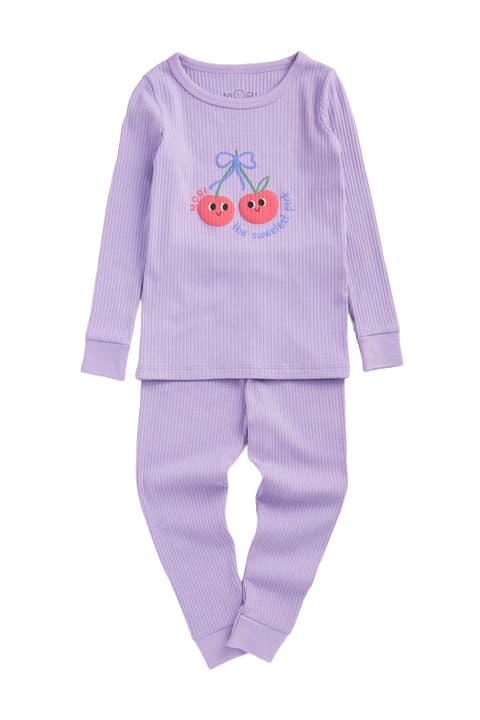 Cherry Placement Ribbed Pyjamas (Baby)
