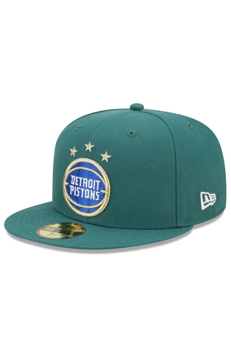 New Era Men's New Era  Green Detroit Pistons 2022/23 City Edition Alternate Logo 59FIFTY Fitted Hat, Main, color, 