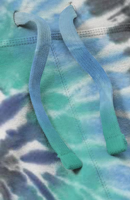 Dalix Mens Ghost Tie Dye Fleece Jogger Pant In Multi