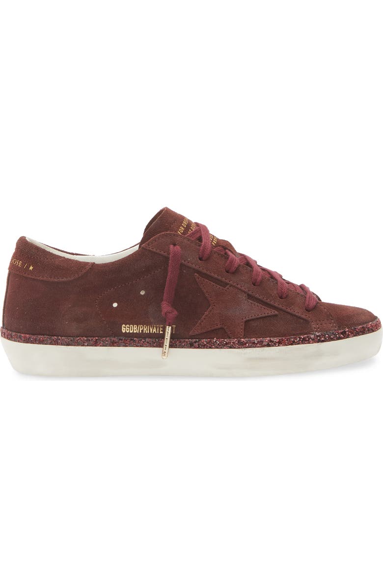 Golden Goose Super-Star Low Top Sneaker, Alternate, color, Burgundy
