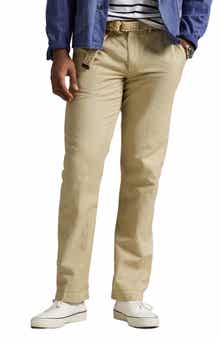 Polo Ralph Lauren Straight Fit Linen & Cotton Pants