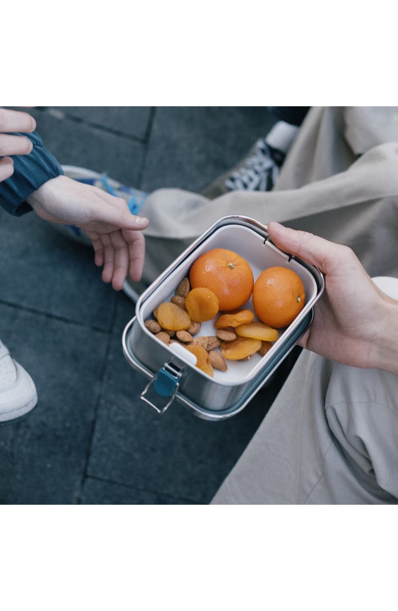 EKOBO Stainless Steel Lunch Box with heat safe insert, Alternate, color, Blue Abyss