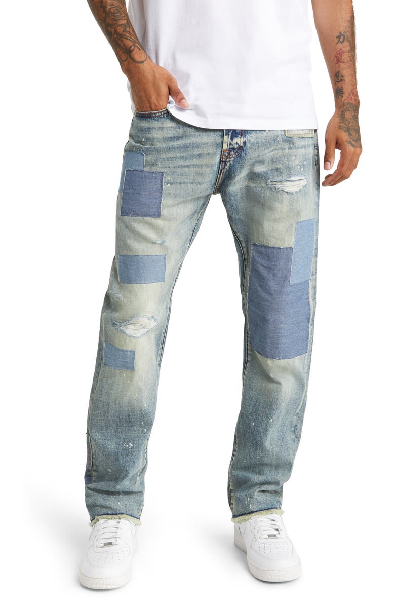 Billionaire Boys Club Encounter Rip & Repair Stretch Jeans, Main, color, 