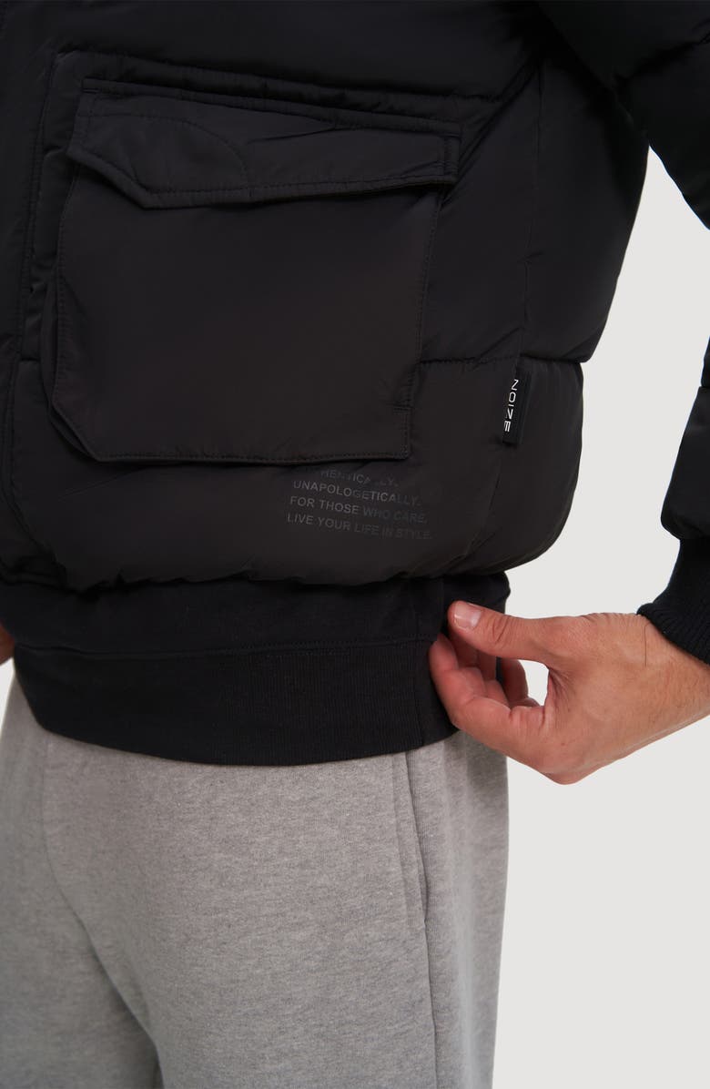 Noize Mahalo Quilted Puffer Jacket, Alternate, color, Black