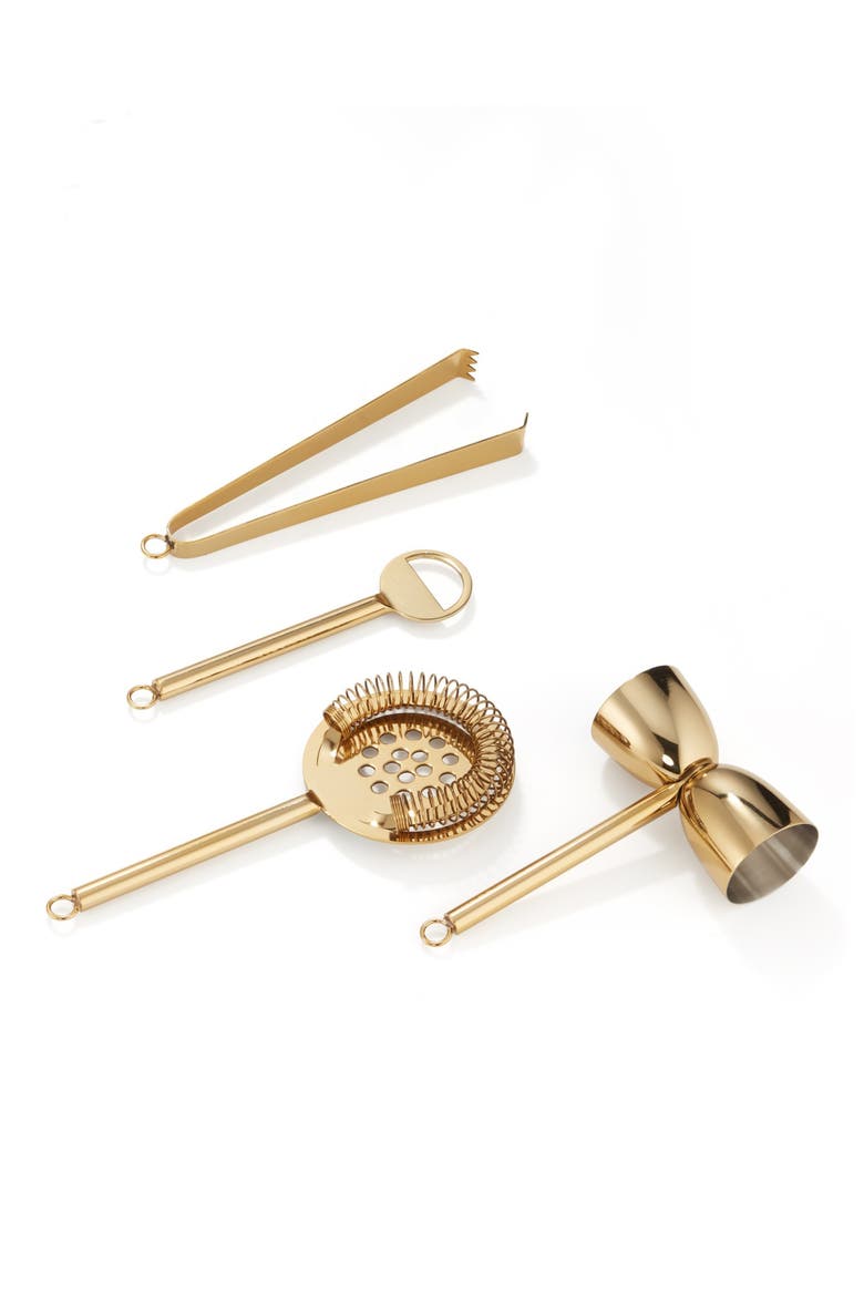 Midas 6-Piece Bar Tool Set, Alternate, color, GOLD