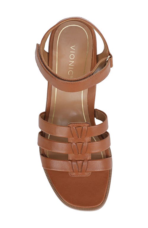 Vionic Maisy Ankle Strap Sandal In Tan