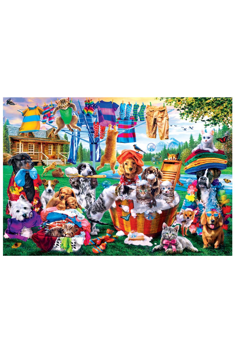 Laundry Day Rascals 1000 Piece Puzzle, Alternate, color, Multicolor