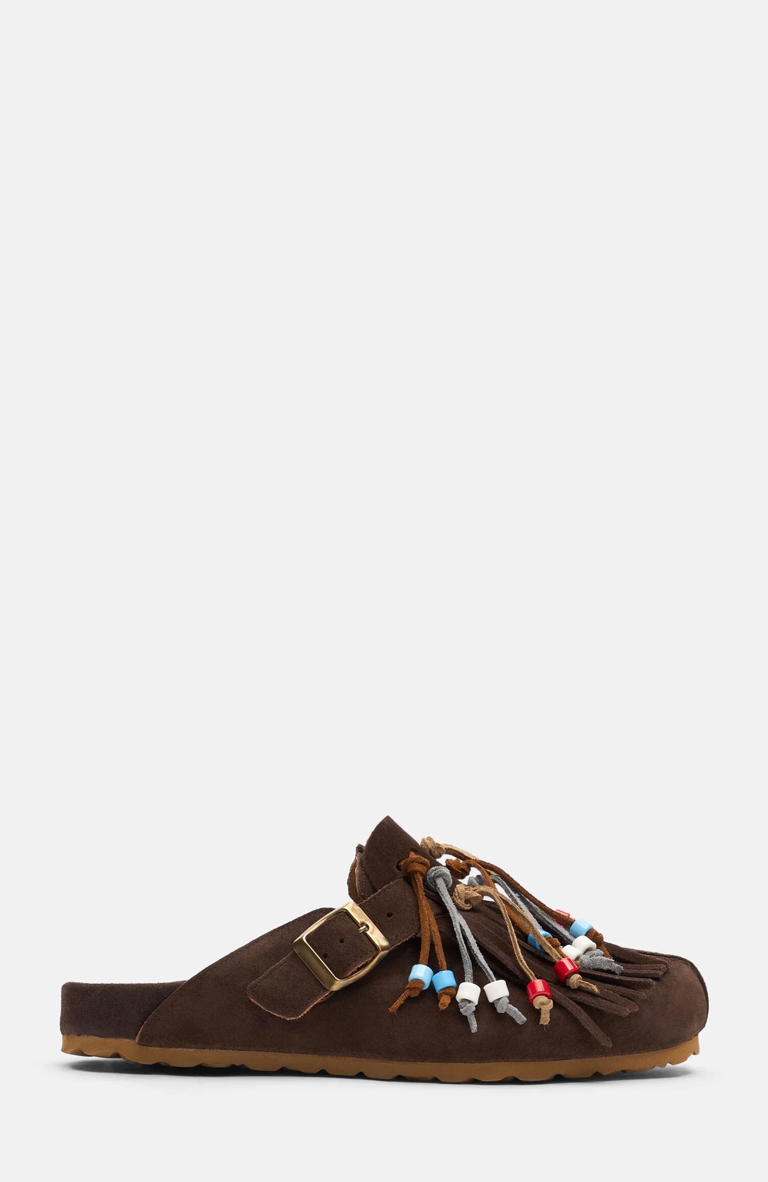 SCAROSSO Geo Mules, Alternate, color, Brown - Suede