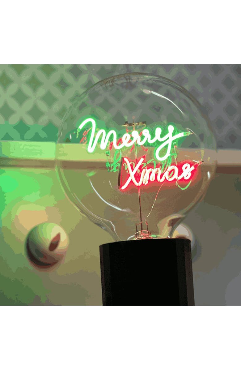 MITB Merry Xmas Portable Table Lamp, Alternate, color, Black