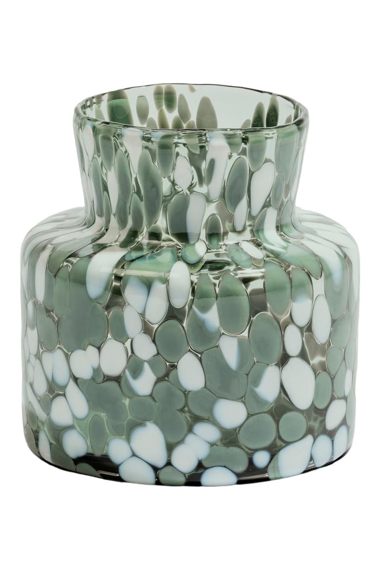 Meadow Summer Small Vase, Main, color, CLEAR/ GREEN