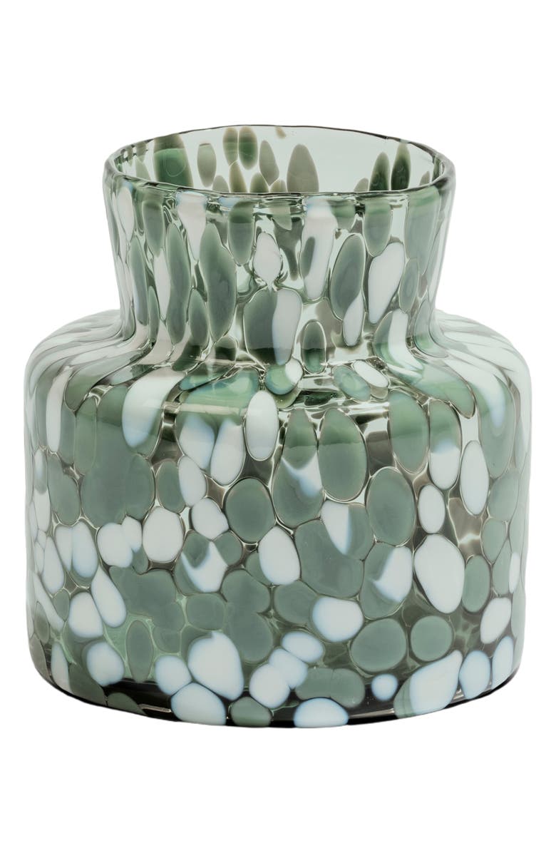 Kosta Boda Meadow Summer Small Vase, Main, color, Clear/ Green