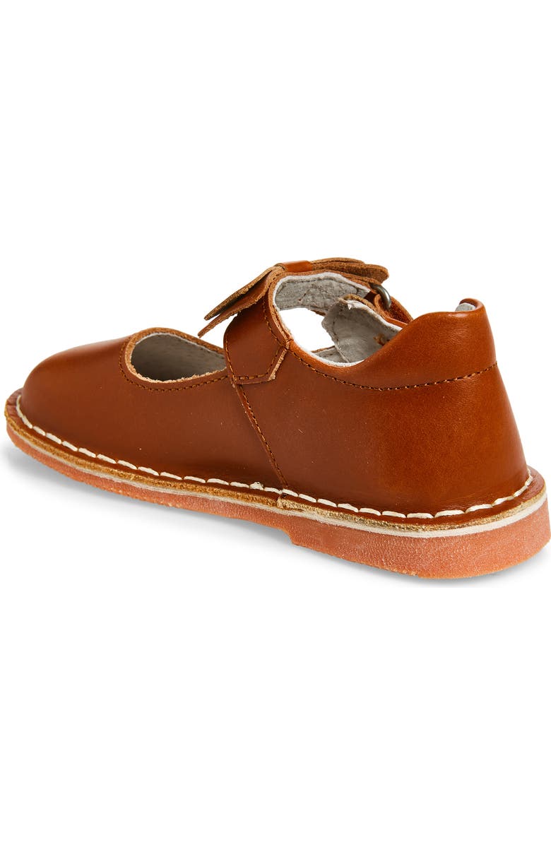 L'AMOUR Iris Bow Mary Jane Flat, Alternate, color, Cognac