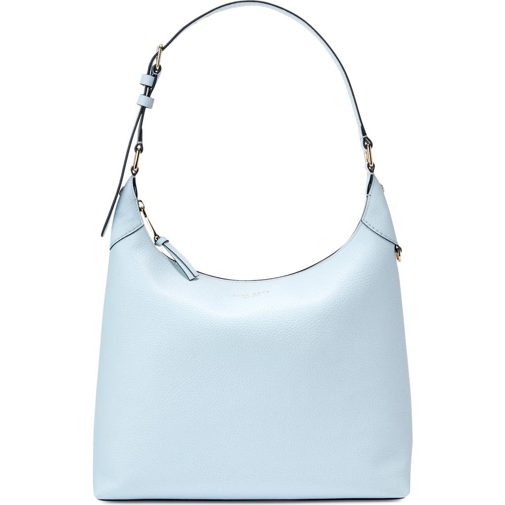 Cole Haan Florence Small Leather Hobo Bag In Blue