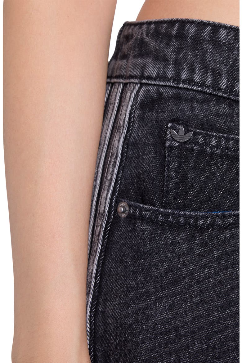 Firebird Oversize Denim Jorts, Alternate, color, TRUE BLACK DENIM