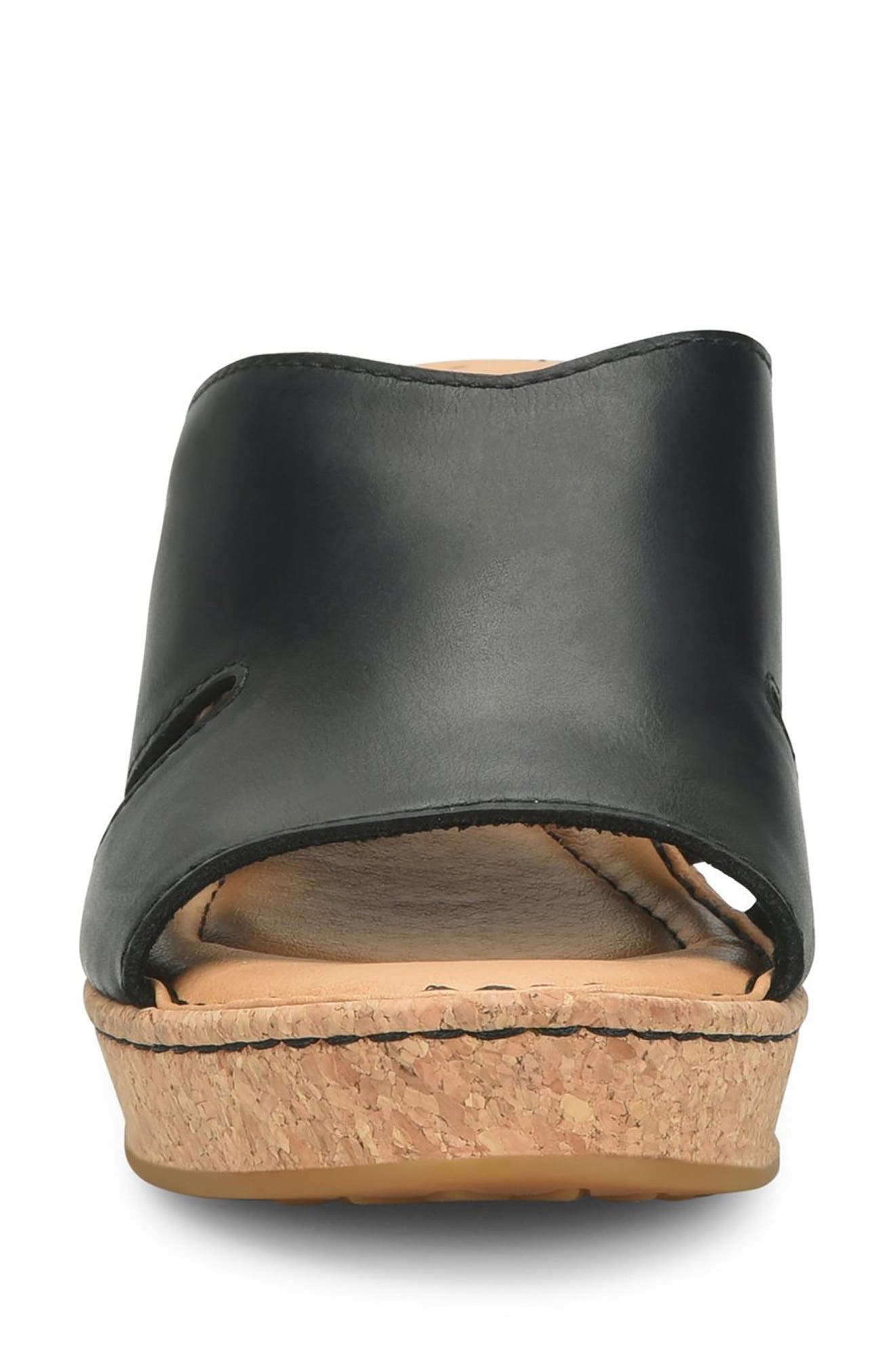 Børn Sorine Platform Wedge Sandal, Alternate, color, Black