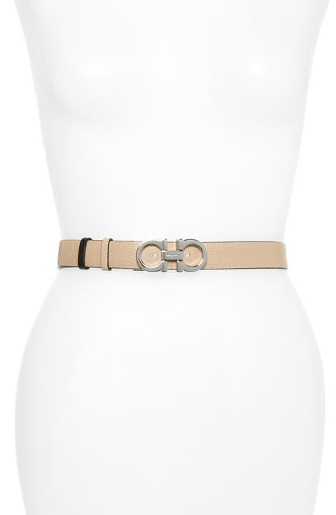 Double Gancio Reversible Leather Belt