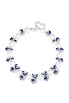 BONSNY Collana Con Ciondolo Farfalla Smaltato, Gioiello Regalo Per Donne Amanti Degli Insetti, Leggero, Senza Nichel, 45,7 Cm