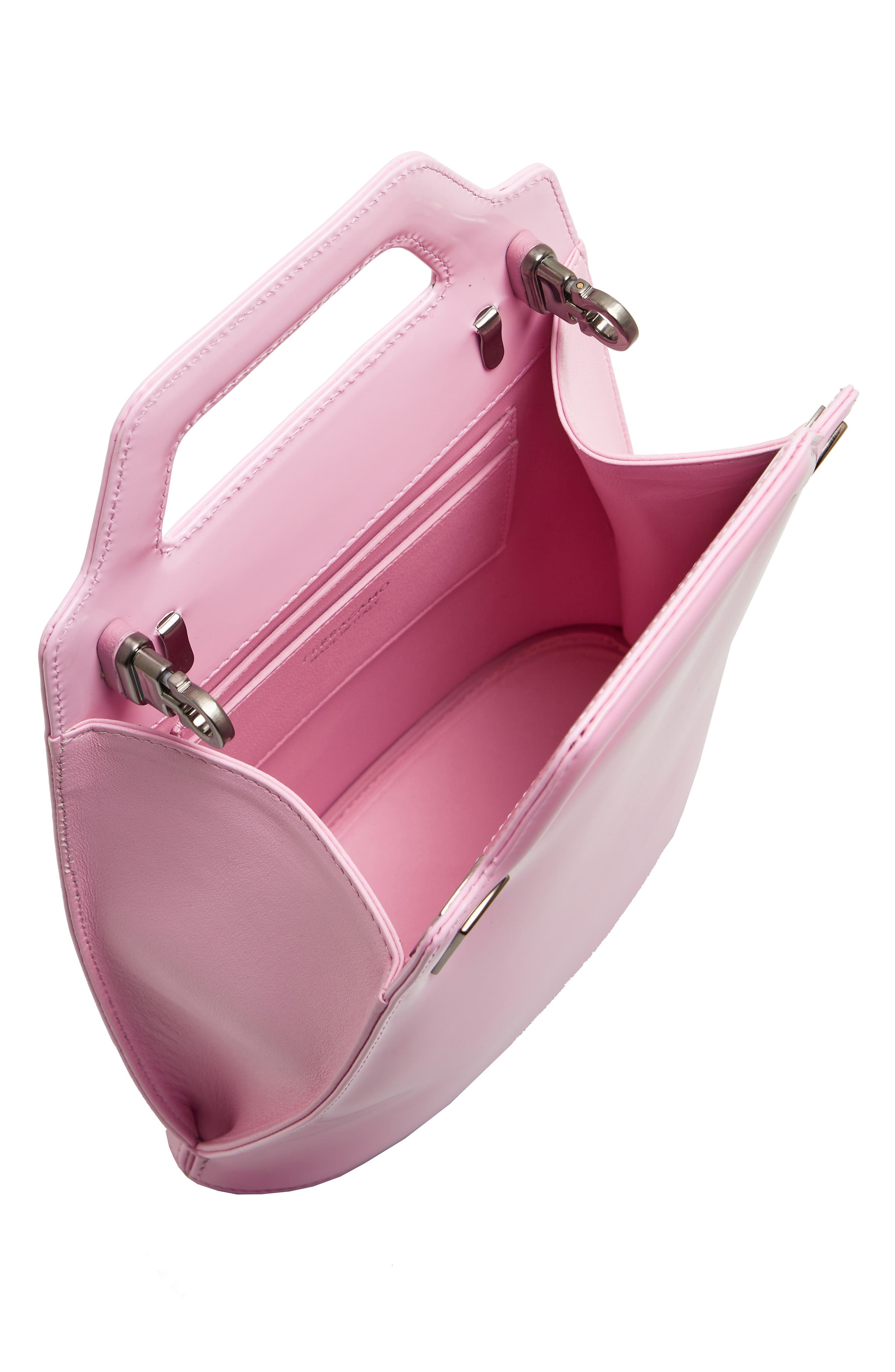 FERRAGAMO Mini Wanda North/South Leather Top Handle Bag, Alternate, color, 