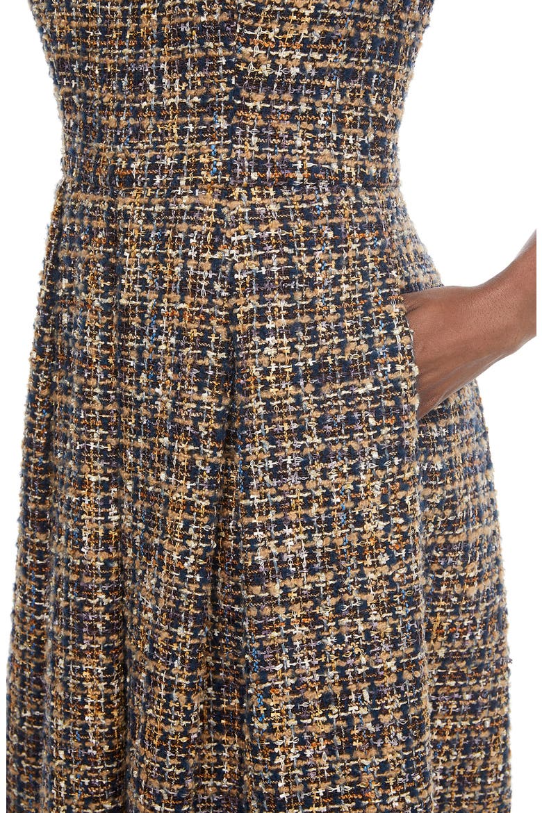 Tinsley Metallic Tweed Fit & Flare Dress, Alternate, color, MULTI