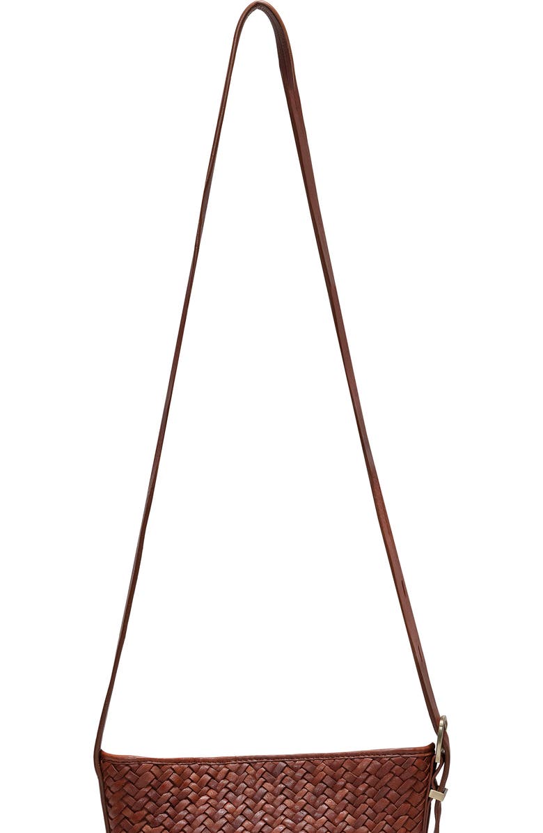 Ecotorie Waco Leather Bucket Bag, Alternate, color, Brandy