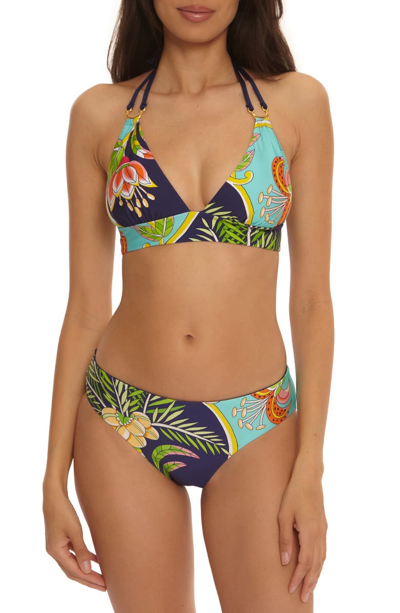 Trina Turk Flamingo Hipster Bikini Bottoms, Alternate, color, 