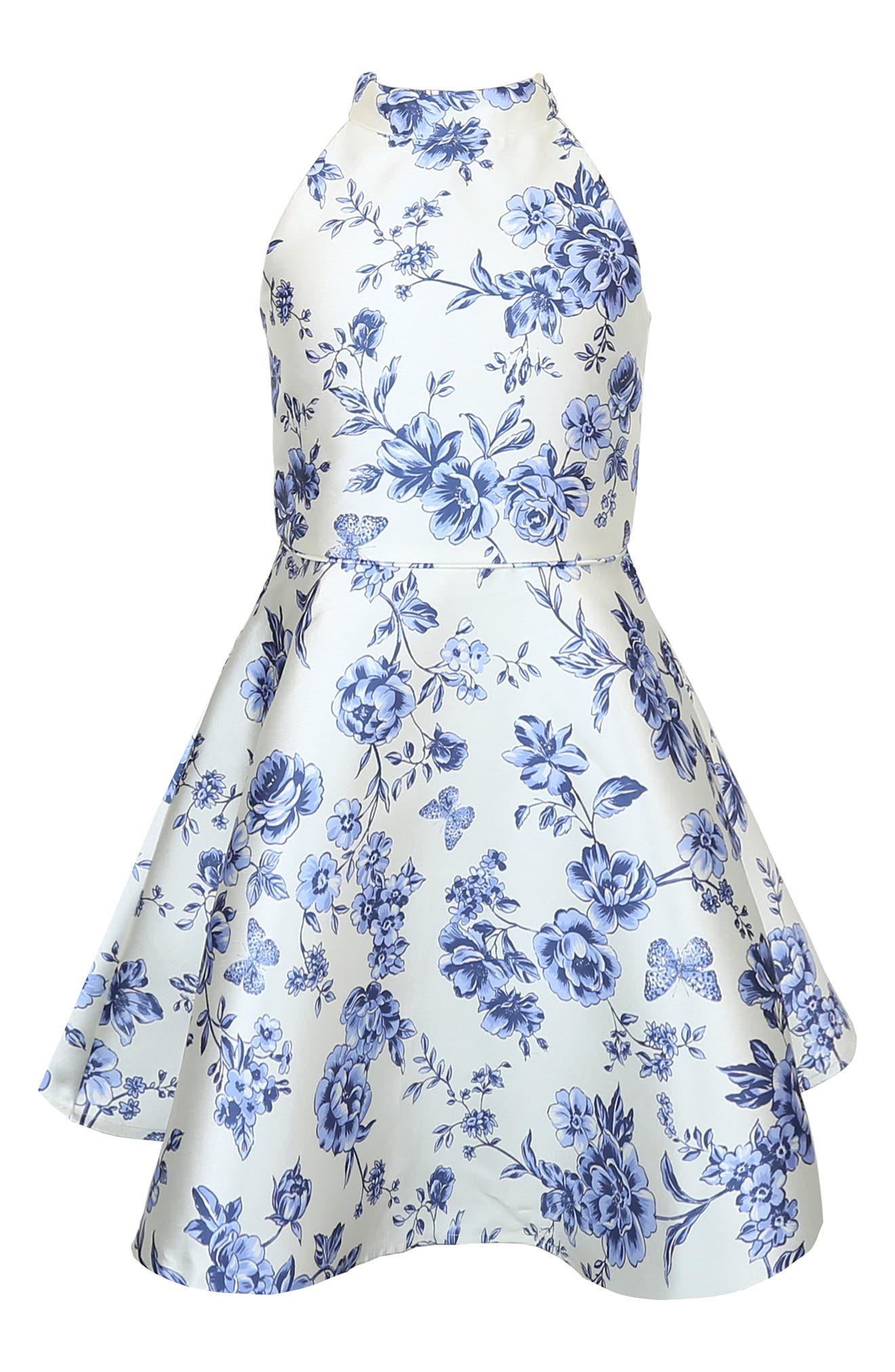 Zunie Kids' Halter Fit-and-Flare Dress