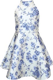 Zunie Kids' Halter Fit-and-Flare Dress