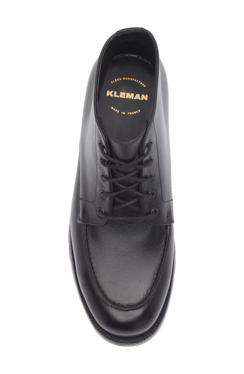 Kleman Oxal Kp Lugged Leather Boot In Black