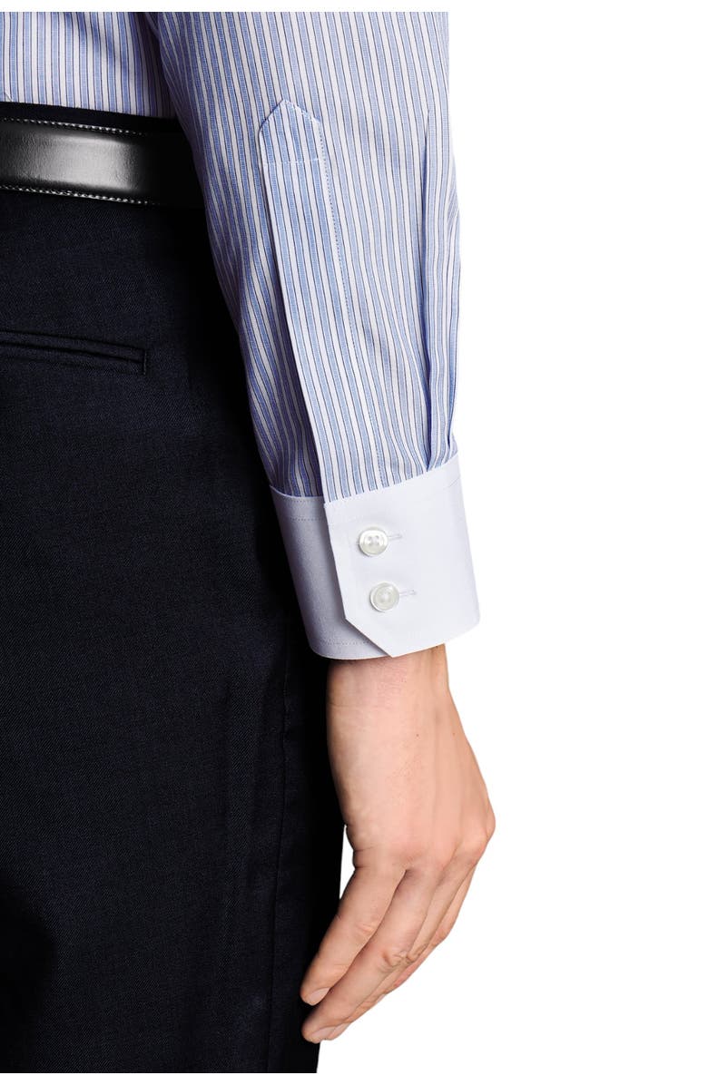 Charles Tyrwhitt Winchester Guard Stripe Non-Iron Poplin Slim Fit Shirt Single Cuff, Alternate, color, 