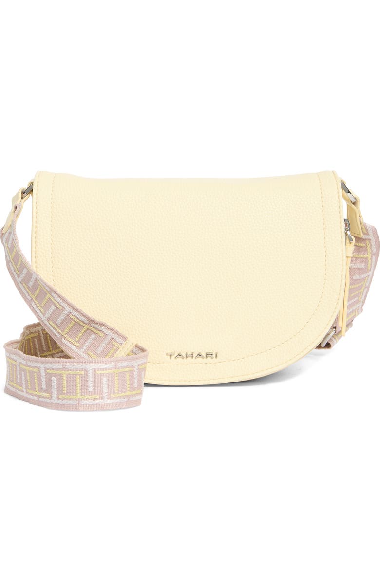 Tahari Marcy Expandable Crescent Crossbody Bag, Main, color,
