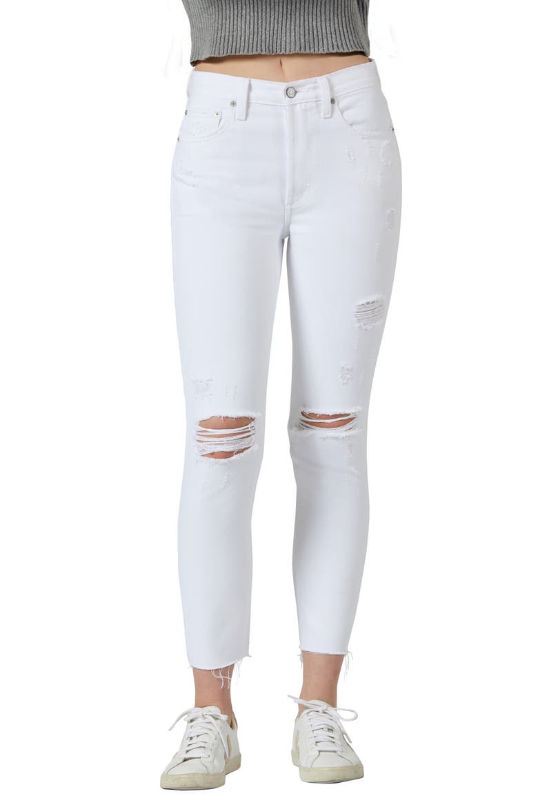The Billy Ripped High Waist Ankle Skinny Jeans, Main, color, SWEET BABY JANE