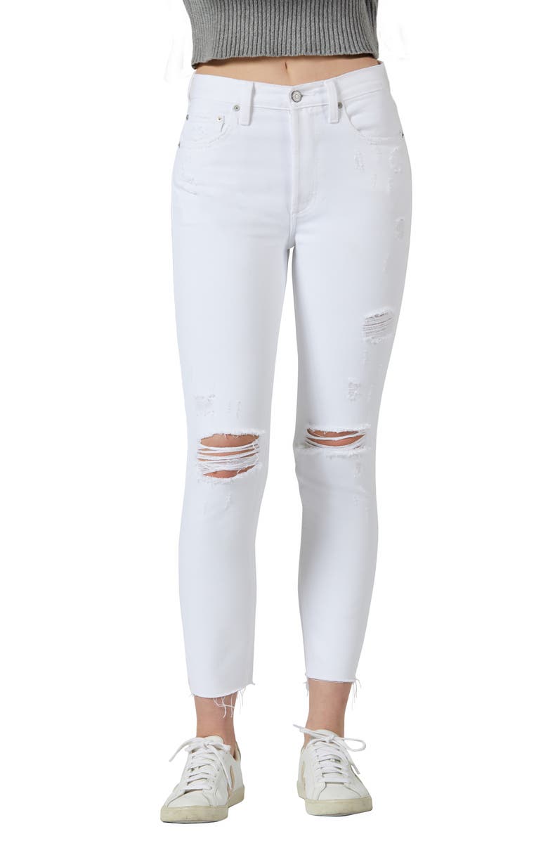 Boyish Jeans The Billy Ripped High Waist Ankle Skinny Jeans, Main, color, 