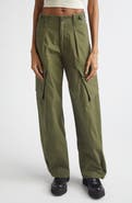 R13 Pleated Barrel Leg Cargo Pants