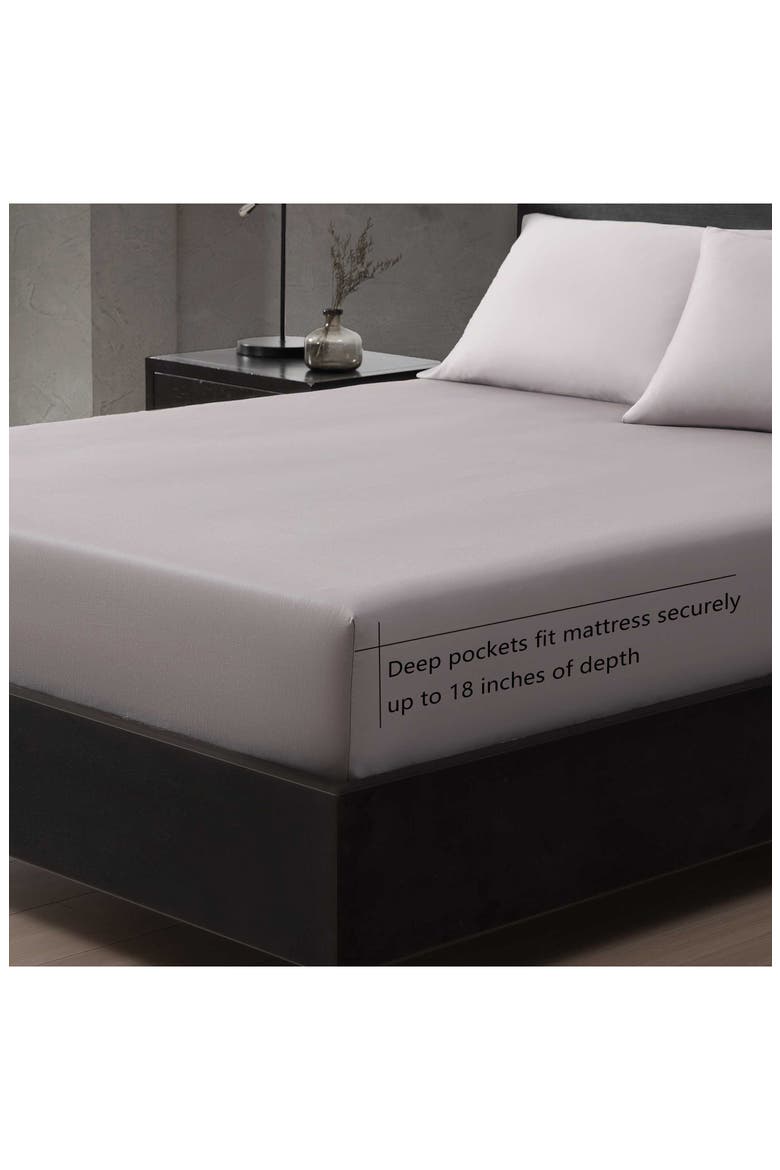 Sateen Sheet Set, Alternate, color, PLUM