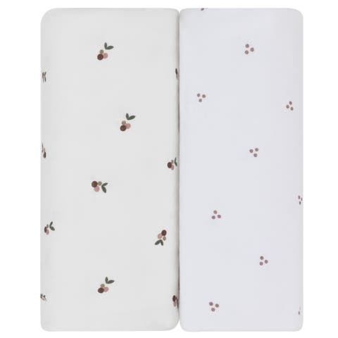 Baby Fitted Waterproof Crib Sheet Set 2 Pack