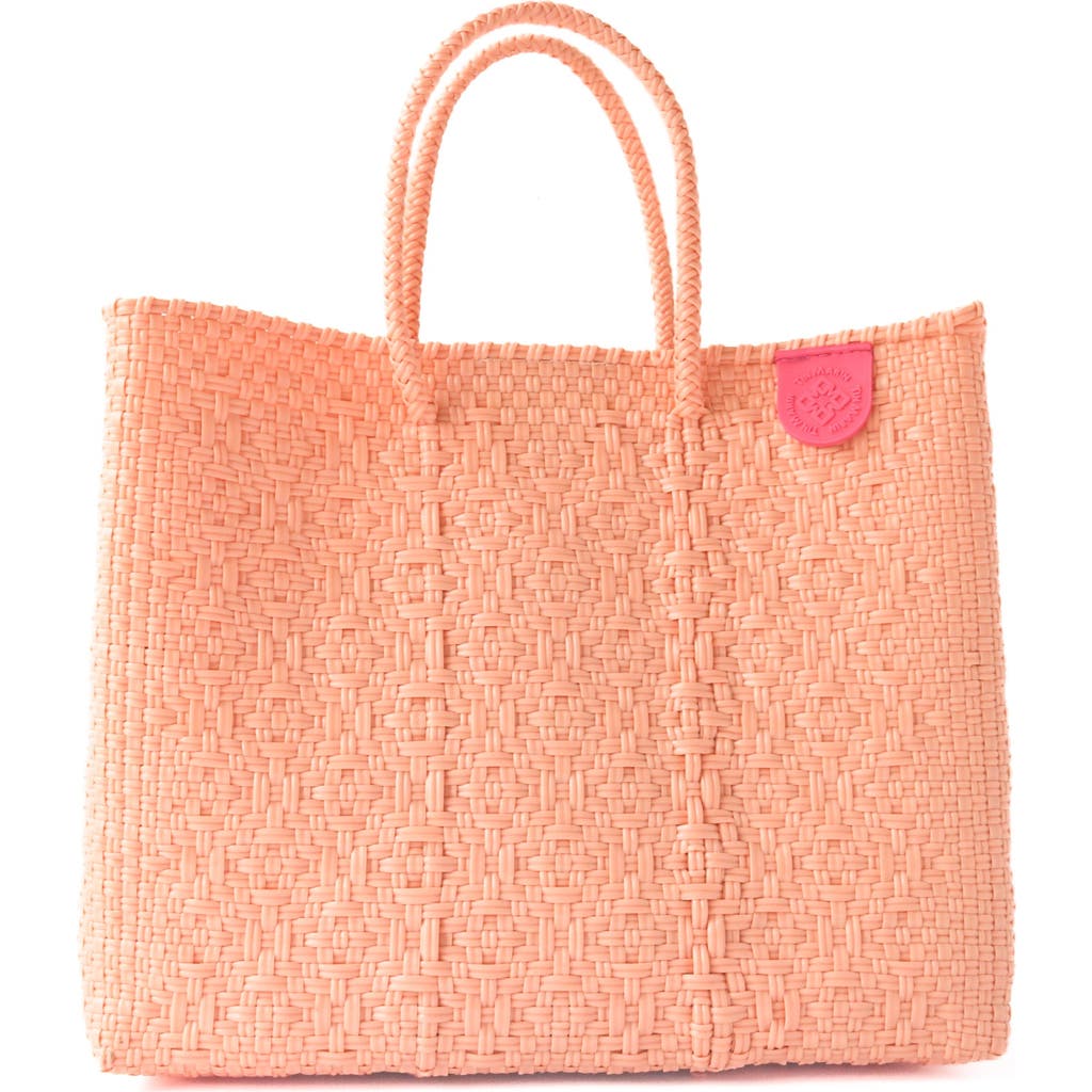 Tin Marin Canarias Medium Woven Resort Crossbody Bag In Orange