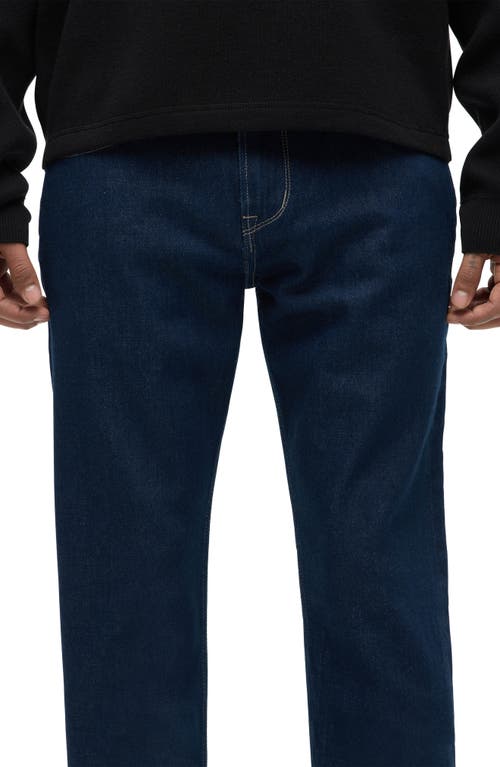 Hudson Blake Slim Straight Fit Jeans In Shadow Gray In Blue